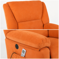 Fotoliu Masaj si Incalzire Velora Comfort Portocaliu