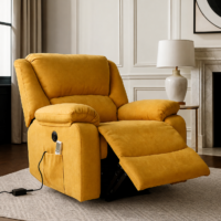 Fotoliu Masaj si Incalzire Velora Comfort Galben
