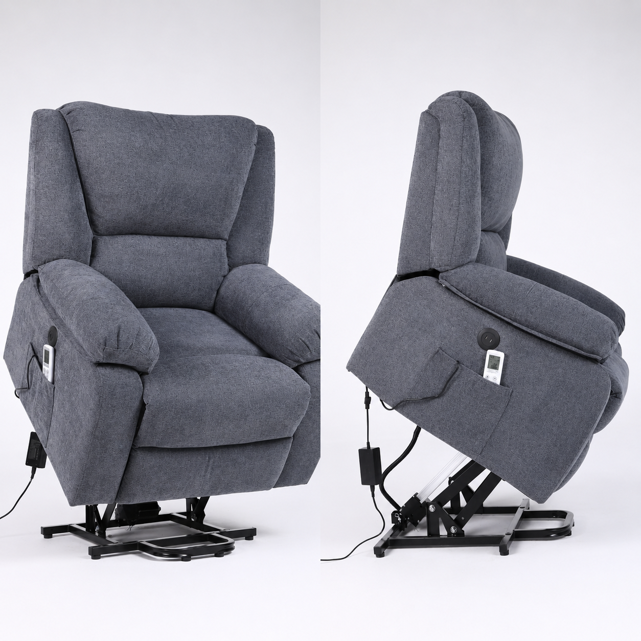 Fotoliu Masaj si Incalzire Velora Comfort Gri Inchis Fotoliu Masaj si Incalzire Velora Comfort Gri Inchis