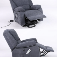 Fotoliu Masaj si Incalzire Velora Comfort Gri Inchis