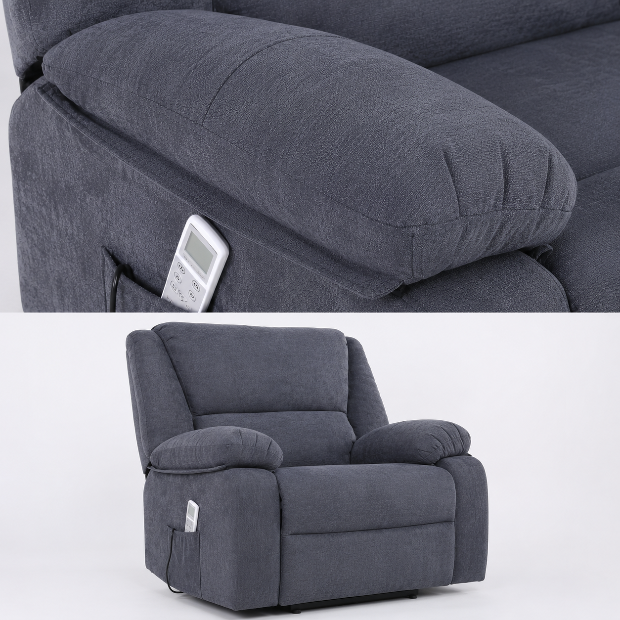 Fotoliu Masaj si Incalzire Velora Comfort Gri Inchis Fotoliu Masaj si Incalzire Velora Comfort Gri Inchis