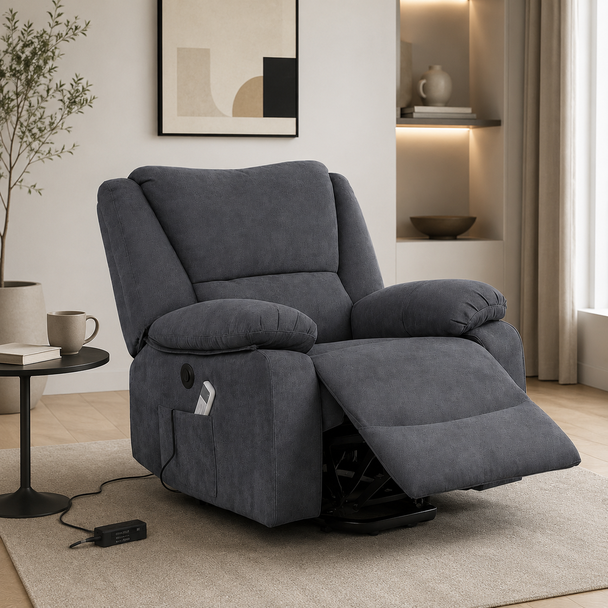 Fotoliu Masaj si Incalzire Velora Comfort Gri Inchis Fotoliu Masaj si Incalzire Velora Comfort Gri Inchis