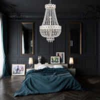 Candelabru Hydra 55x35 Alb