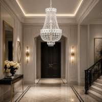 Candelabru Hydra 55x35 Alb