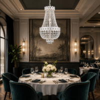 Candelabru Hydra 55x35 Alb