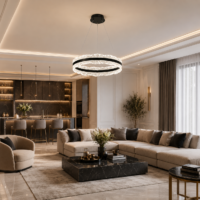 Candelabru LED 132W Calisto Black