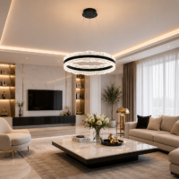 Candelabru LED 132W Calisto Black