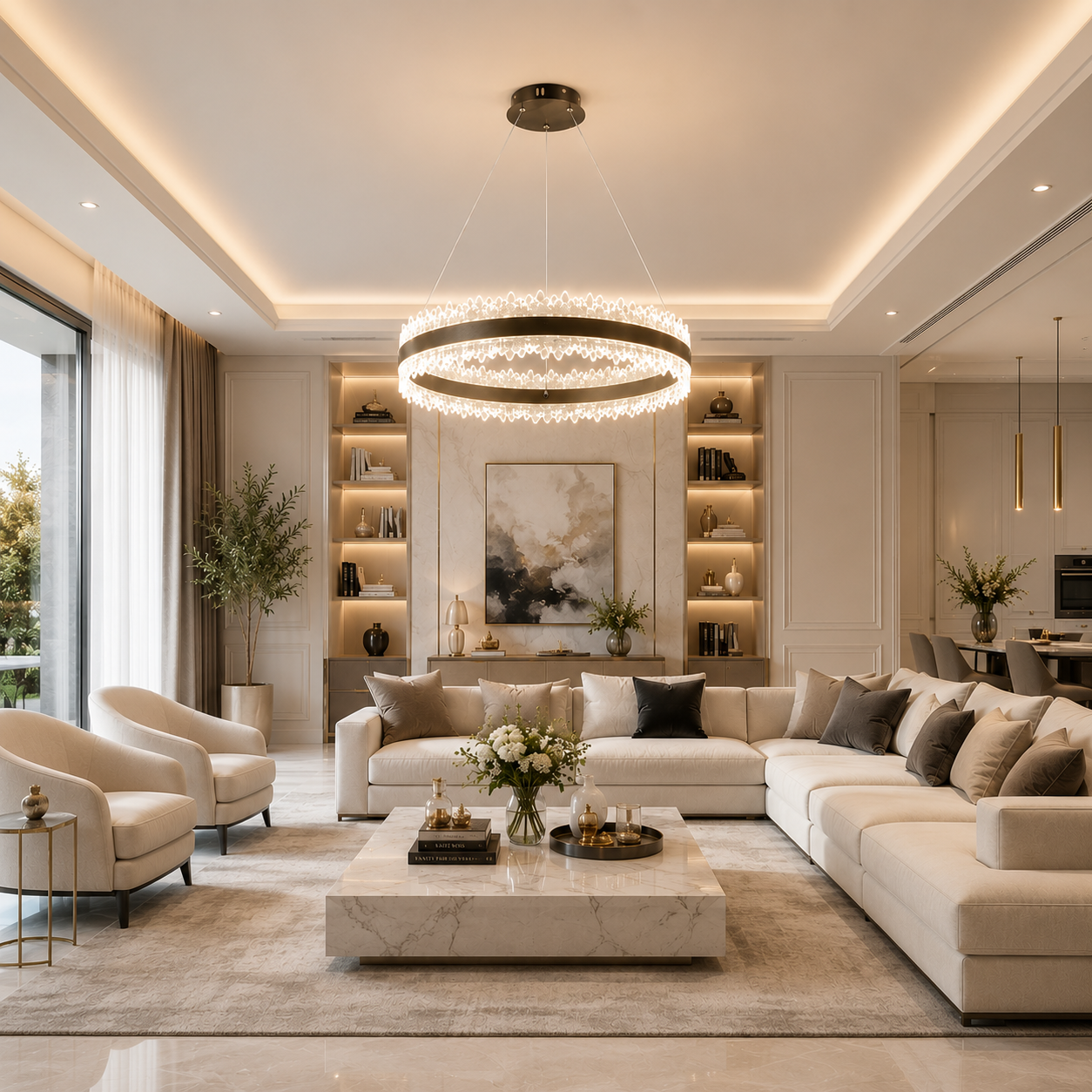 Candelabru LED 132W Calisto Brown Candelabru LED 132W Calisto Brown