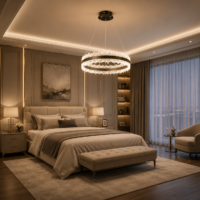 Candelabru LED 132W Calisto Brown