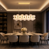 Candelabru LED 144W Dining Flora Gold