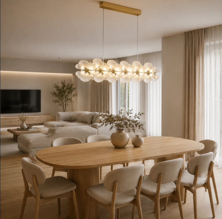 Candelabru LED 144W Dining Flora Gold Candelabru LED 144W Dining Flora Gold