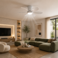 Lustra LED cu ventilator ZenAir White LDPDL75L601A