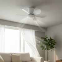 Lustra LED cu ventilator ZenAir White LDPDL75L601A