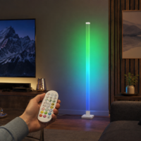 Lampadar LED RGB Smart, Telecomanda, Aplicatie