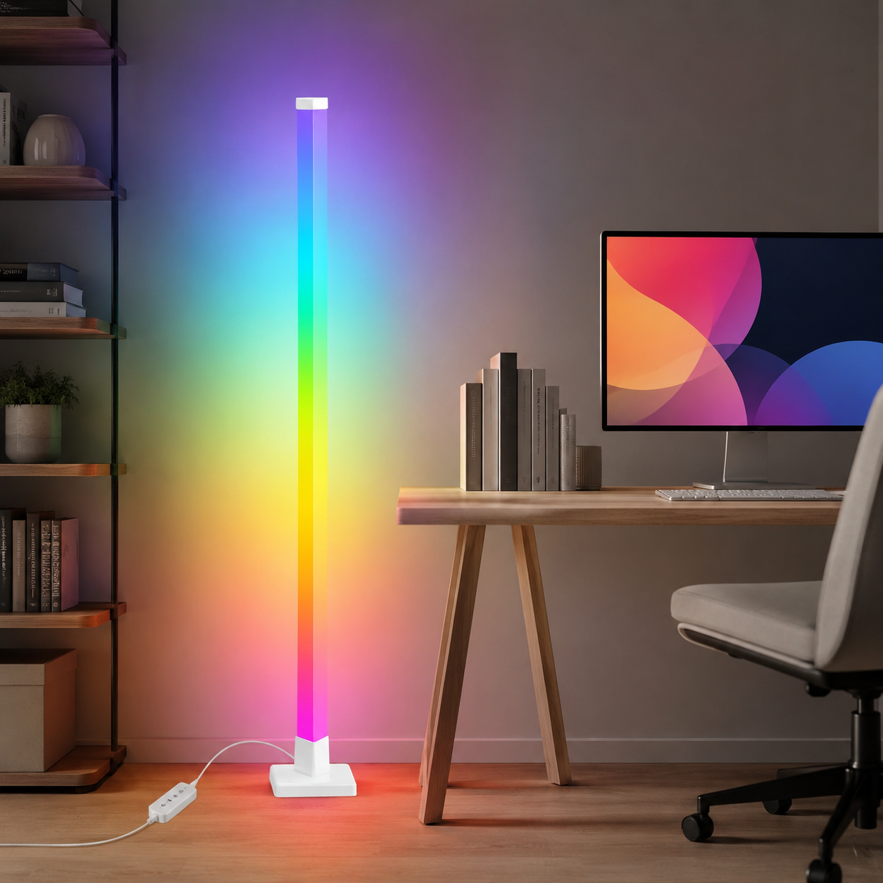 Lampadar LED RGB Smart, Telecomanda, Aplicatie Lampadar LED RGB Smart, Telecomanda, Aplicatie
