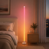 Lampadar LED RGB Smart, Telecomanda, Aplicatie