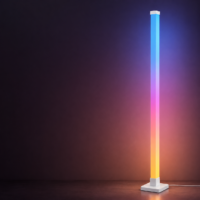 Lampadar LED RGB Smart, Telecomanda, Aplicatie