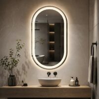 Oglinda LED baie, Dezaburire, 70x90 cm, LDPSYC021 RF