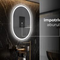 Oglinda LED baie, Dezaburire, 70x90 cm, LDPSYC021 RF