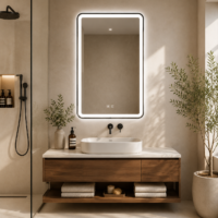 Oglinda LED baie, 60x90cm, LDPSYD0456090 RF