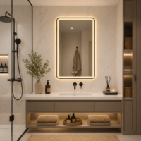Oglinda LED baie, 75x90cm, LDPSYD0457590 RF