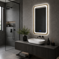 Oglinda LED baie Rama Aurie, 60x80 cm, LDP6080 RF
