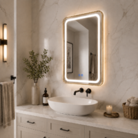 Oglinda LED baie Rama Aurie, 60x80 cm, LDP6080 RF