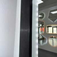 Oglinda LED baie Rama Neagra, 60x80 cm, LDP6080 RF