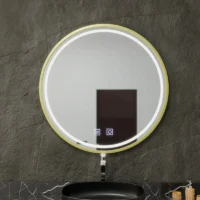 Oglinda LED baie Rotunda, Auriu, 60 cm LDPAG60 RF