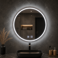 Oglinda LED baie Rotunda, Auriu, 60 cm LDPAG60 RF