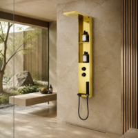 Panou Dus Auriu Tip Cascada si Ploaie, 5957RF