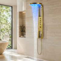 Panou Dus Deluxe Auriu, Hidromasaj, LED, 5967RF