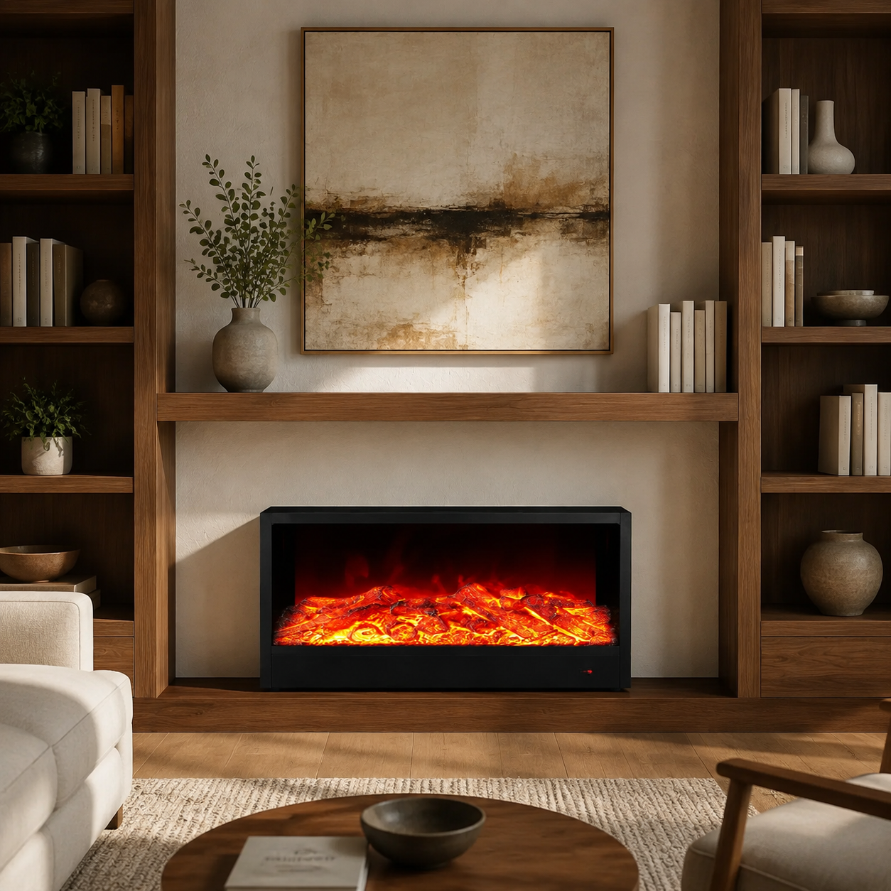 Semineu Electric Decorativ, 16W LED, 100 cm, RF Semineu Electric Decorativ, 16W LED, 100 cm, RF