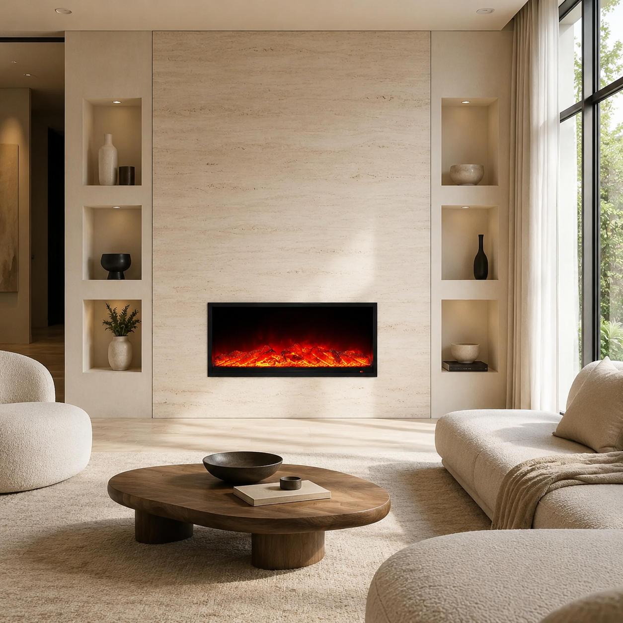 Semineu Electric Decorativ, 16W LED, 100 cm, RF Semineu Electric Decorativ, 16W LED, 100 cm, RF