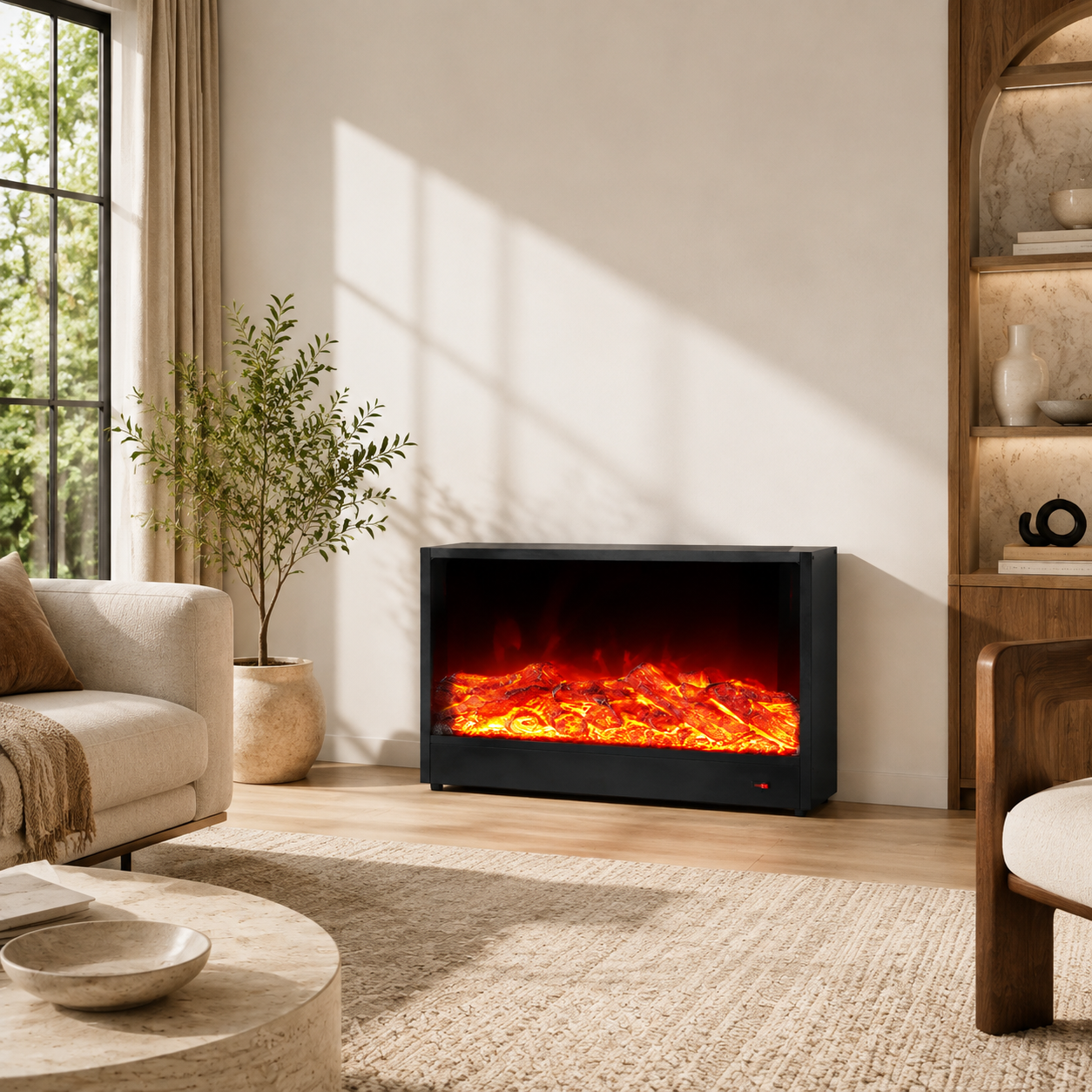 Semineu Electric Decorativ, 16W LED, 100 cm, RF Semineu Electric Decorativ, 16W LED, 100 cm, RF
