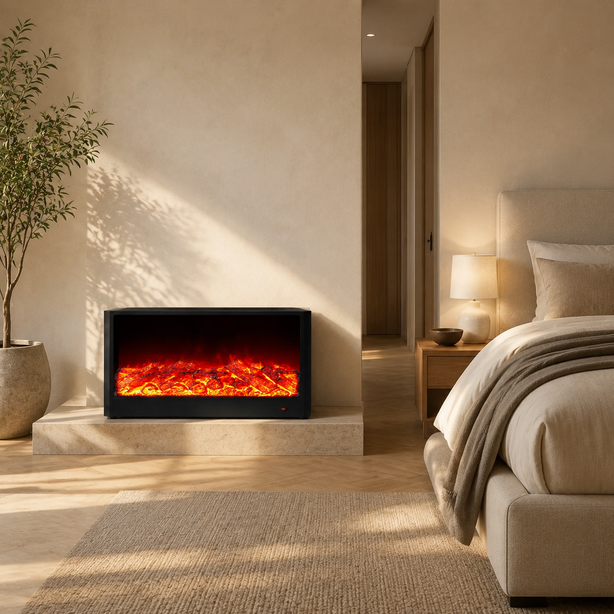 Semineu Electric Decorativ, 16W LED, 100 cm, RF Semineu Electric Decorativ, 16W LED, 100 cm, RF
