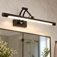 Aplica Baie LED Focus Black (Negru)
