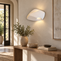 Aplica LED Nest Stone, 40 x 30 cm, Alb