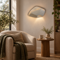 Aplica LED Nest Stone, 40 x 30 cm, Gri