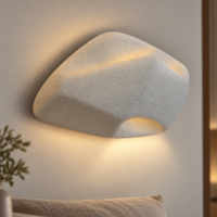 Aplica LED Nest Stone, 40 x 30 cm, Gri