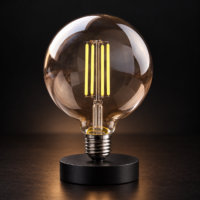 Bec LED Vintage Bulb, Lumina Rece