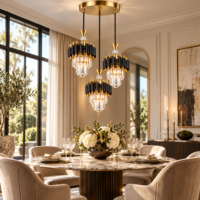 Candelabru Bohemian Stylo 3 Negru