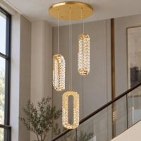Candelabru Gold Diamond Halo 3, Auriu, Telecomandă