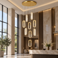 Candelabru Gold Diamond Halo 9, Auriu, Telecomandă