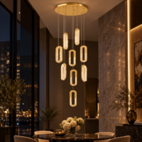 Candelabru Gold Diamond Halo 9, Auriu, Telecomandă