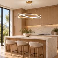 Candelabru LED 110 W Minimalist Melted Auriu