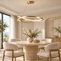 Candelabru LED 110 W Minimalist Melted Auriu