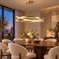 Candelabru LED 110 W Minimalist Melted Auriu