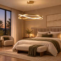 Candelabru LED 110 W Minimalist Melted Auriu