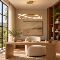 Candelabru LED 110 W Minimalist Melted Auriu